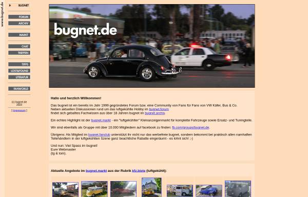Vorschau von www.bugnet.de, Bugnet.de