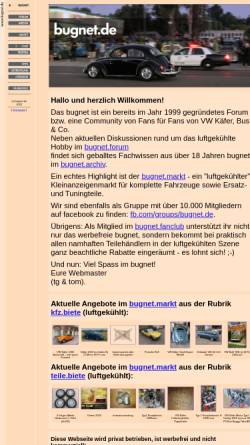 Vorschau der mobilen Webseite www.bugnet.de, Bugnet.de