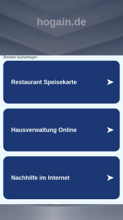 Vorschau der mobilen Webseite www.hogain.de, Hotel und Restaurant Lamm