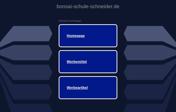 Bonsai-Schule Schneider