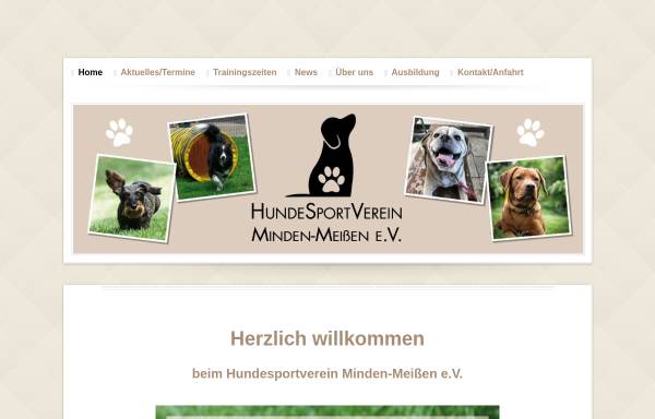 Vorschau von www.hundeverein-minden.de, Hundesportverein Minden-Meißen e.V.