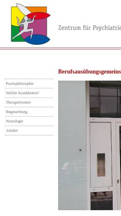 Vorschau der mobilen Webseite www.psychiatrie-wuppertal.de, Psychiatrisches und Psychotherapeutisches Zentrum Wuppertal-Elberfeld