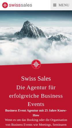 Vorschau der mobilen Webseite www.swiss-sales.ch, Swiss Sales Conferences