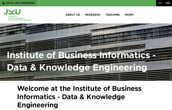 Vorschau von www.dke.jku.at, Data & Knowledge Engineering