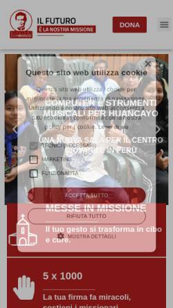 Vorschau der mobilen Webseite www.missionidonbosco.org, Missioni Don Bosco