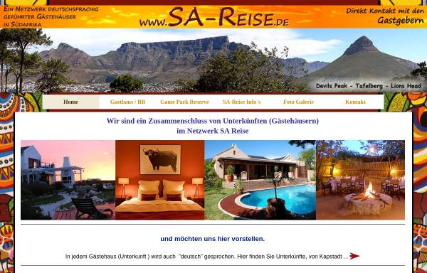 Vorschau von www.sa-reise.de, SA Reise