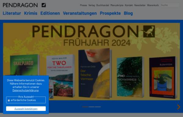 Vorschau von www.pendragon.de, Pendragon Verlag, Günther Butkus