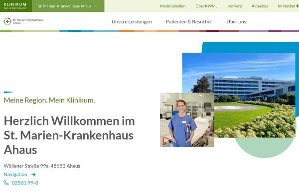 Vorschau von www.marien-kh-gmbh.de, St. Marien-Krankenhaus Ahaus-Vreden