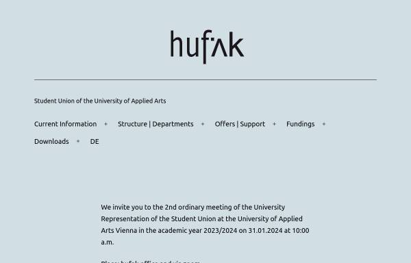 Vorschau von hufak.net, HochschülerInnenschaft
