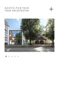 Vorschau der mobilen Webseite www.barth-architekten.com, Werner Barth