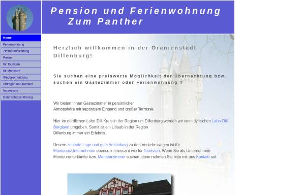 Vorschau von www.zumpanther.de, Restaurant und Gasthaus Zum Panther