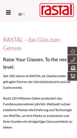 Vorschau der mobilen Webseite www.rastal.com, RASTAL GmbH & Co. KG