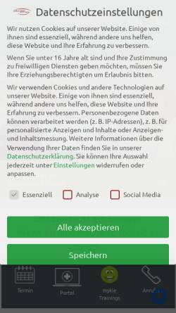 Vorschau der mobilen Webseite www.freudenberg-praxis.de, Dr. Andrea Freudenberg