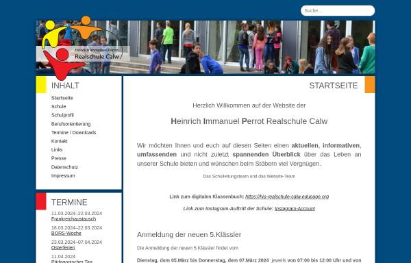 Vorschau von www.realschule-calw.de, Realschule Calw