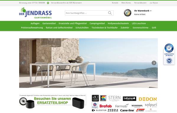 Vorschau von www.jendrass.de, Jendrass Gartenmöbel-Shop