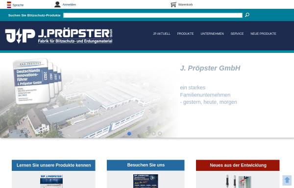 Vorschau von www.proepster.de, J. Pröpster GmbH