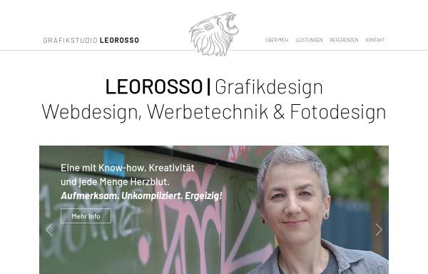 Vorschau von www.leorosso.de, Grafikstudio Leorosso, Inhaberin Brigitte Bonaposta