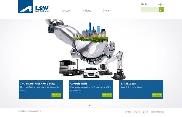 Vorschau von www.lech-stahlwerke.de, LSW Lech Stahlwerke GmbH