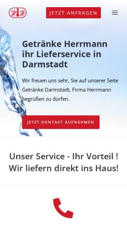 Vorschau der mobilen Webseite www.getraenke-darmstadt.de, Getränke Herrmann