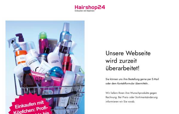 Vorschau von www.hairshop24.ch, Hairshop24 GmbH