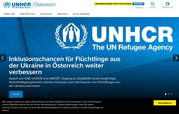 Vorschau von www.unhcr.at, UNHCR - Das UN-Flüchtlingshochkommissariat in Österreich