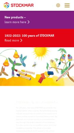 Vorschau der mobilen Webseite www.stockmar.de, STOCKMAR - Kreativ-Tipps