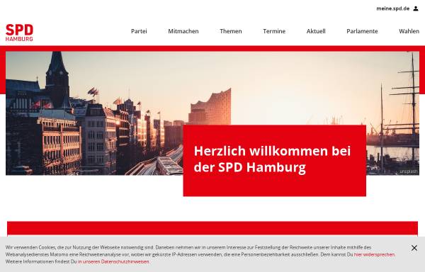 Vorschau von www.spd-hamburg.de, SPD Hamburg