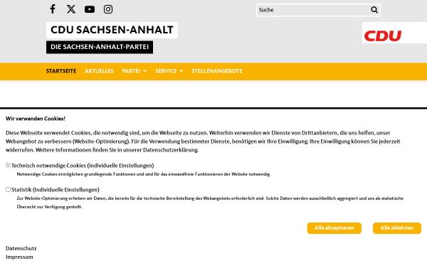 Vorschau von www.cdulsa.de, CDU-Landesverband Sachsen-Anhalt