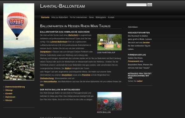 Vorschau von www.lahntal-ballonteam.de, Lahntal Ballonteam