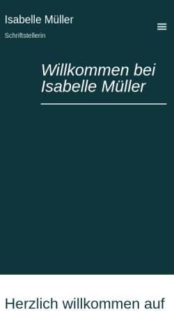 Vorschau der mobilen Webseite www.isabellemueller.de, Isabelle Müller