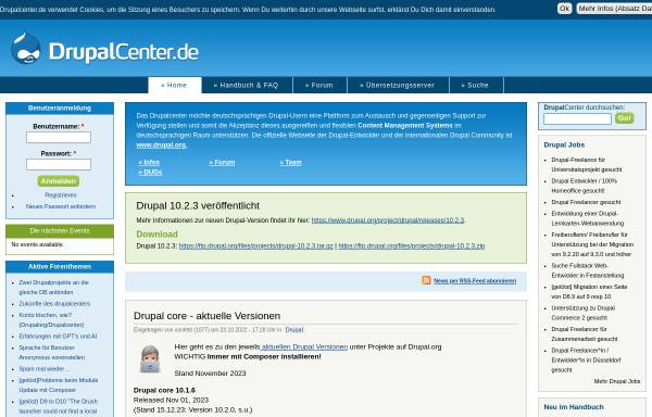 Vorschau von www.drupalcenter.de, Drupal Center