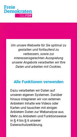 Vorschau der mobilen Webseite www.fdp.nrw, FDP Nordrhein-Westfalen