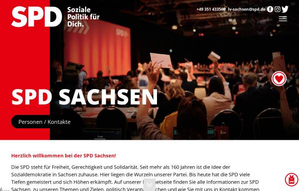 Vorschau von www.spd-sachsen.de, SPD Sachsen