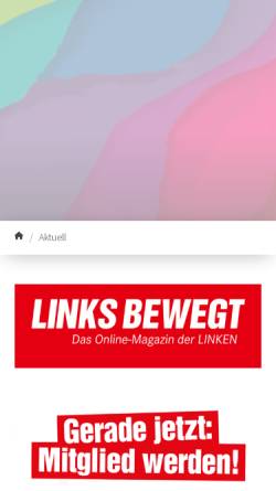 Vorschau der mobilen Webseite www.die-linke-bayern.de, Die Linke. Bayern