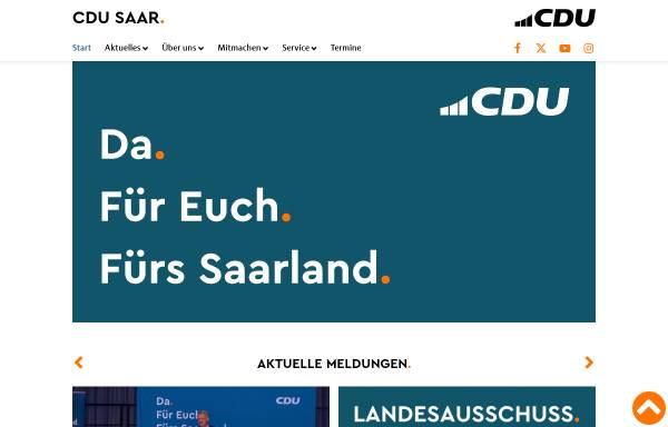 Vorschau von www.cdu-saar.de, CDU Christlich Demokratische Union Saar