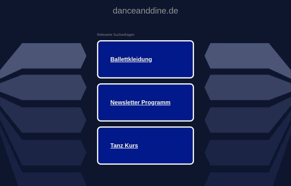 Vorschau von www.danceanddine.de, Dance & Dine