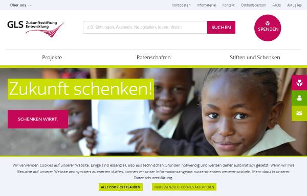 Vorschau von www.entwicklungshilfe3.de, Zukunftsstiftung Entwicklungshilfe