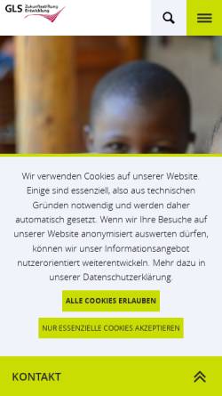 Vorschau der mobilen Webseite www.entwicklungshilfe3.de, Zukunftsstiftung Entwicklungshilfe