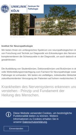 Vorschau der mobilen Webseite pathologie-neuropathologie.uk-koeln.de, Universitätsklinikum Köln