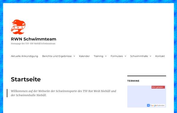 Vorschau von www.rwn-schwimmteam.de, TSV RWM-Schwimmteam
