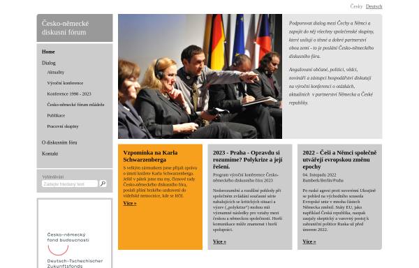 Vorschau von www.diskusniforum.org, Deutsch-Tschechisches Gesprächsforum
