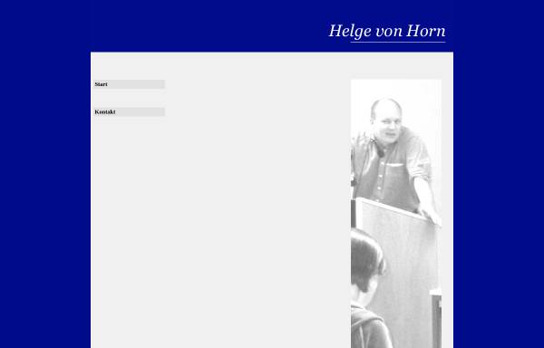 Homepage von Helge von Horn