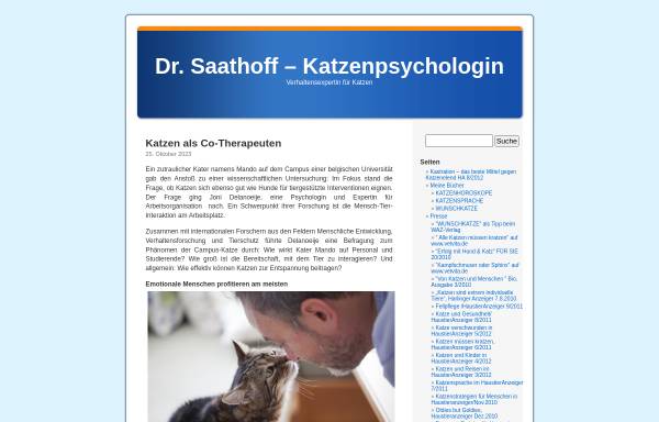 Vorschau von www.doktorcat.de, Dr. Saathoff - Katzenpsychologin