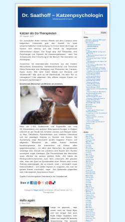 Vorschau der mobilen Webseite www.doktorcat.de, Dr. Saathoff - Katzenpsychologin