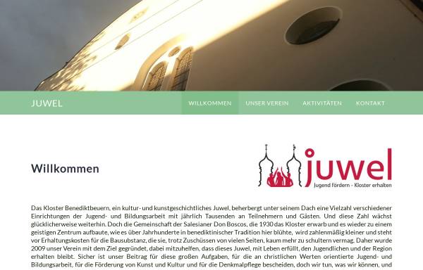 Vorschau von www.juwel-kloster-benediktbeuern.de, Juwel - Jugend wertvoll leben e.V.