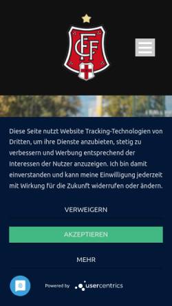 Vorschau der mobilen Webseite www.ffc.de, Freiburger Fußball Club
