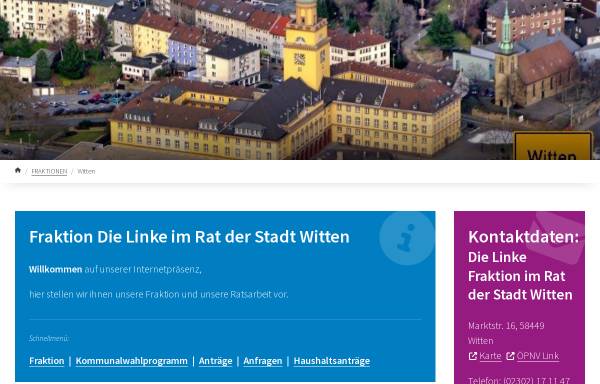 Vorschau von www.dielinke-en.de, DIE LINKE. Fraktion im Rat Witten