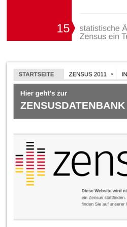 Vorschau der mobilen Webseite www.zensus2011.de, Zensus 2011