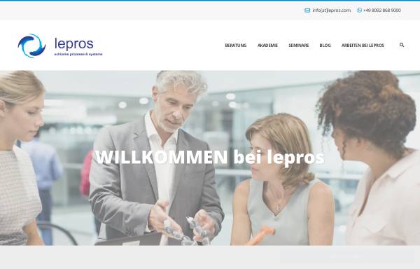 Vorschau von www.lepros.de, Lepros - Schlanke Prozesse & Systeme