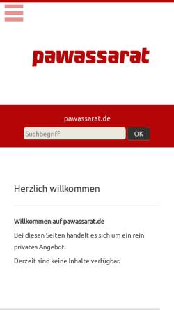 Vorschau der mobilen Webseite pawassarat.de, Pawassarat GmbH